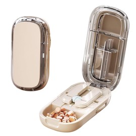 Tablet Divider for All Tablets - Pill Cutter, Travel Tablet Divider for Large and Small Tablets, Medication Divider with Storage Compartment