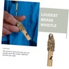 BESPORTBLE Brass Whistle Keychain Mini Outdoor Survival Whistle for Referees