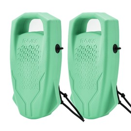 RKV86 Boat Fenders, Boat Bumpers for Docking, EVA Marine Grade Pontoon Fenders, Easy to Install Fit for Bass Boat, Jon Boat, Pontoon, Fishing Boats and Jet Ski (2 Pack, Cyan)