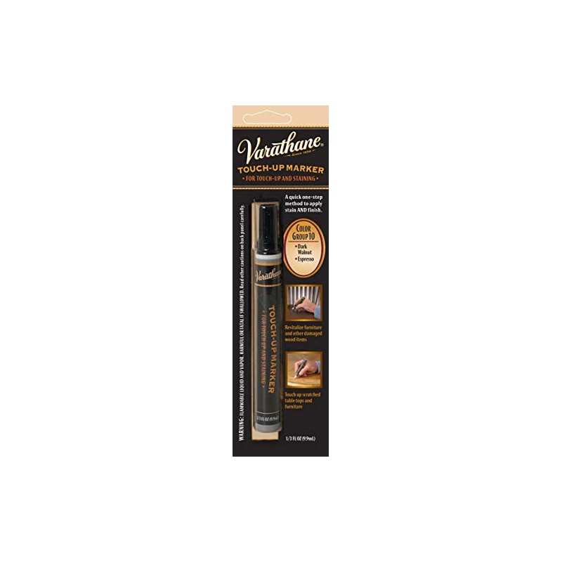 Rust-Oleum Varathane 215361 Wood Stain Touch-Up Marker For Dark Walnut,