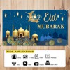 Eid Mubarak Decorations, Large Fabric Muslim Ramadan Kareem Backdrop Banner