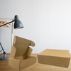 9x6x3 inch Shipping Boxes Pack of 25，Livejun Brown Corrugated Cardboard