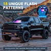 Nilight 12LED Traffic Advisor Strobe Light Bar Purple White Emergency