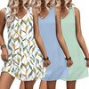 Ekouaer 3 Pack Nightgowns of Women Tank Sleep Shirts Sleeveless