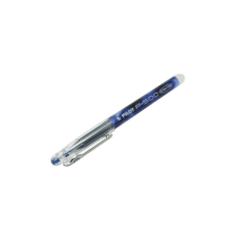 Pilot P500 0.5mm tip extra fine needlepoint BLUE gel ink