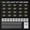 Hovano 20 Pods White Rock Lights 6000K Pure White 36