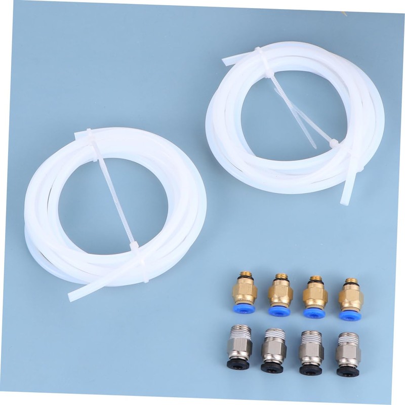 Hohopeti 1 Set Pneumatic Connector Quick Coupling PTFE Tube Set