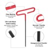 sourcing map T Handle Hex Key Wrench 1/8" SAE Long