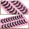 SISIYDY Fluffy Lashes Cat Eye Mink Eyelashes Wispy Dramatic Thick