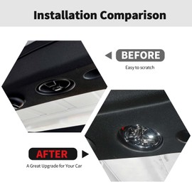 Hardtop Mounting Screw Knob Cover Trim Decoration Interior Accessories Compatible with Jeep Wrangler JK JKU 2007-2018,Chrome