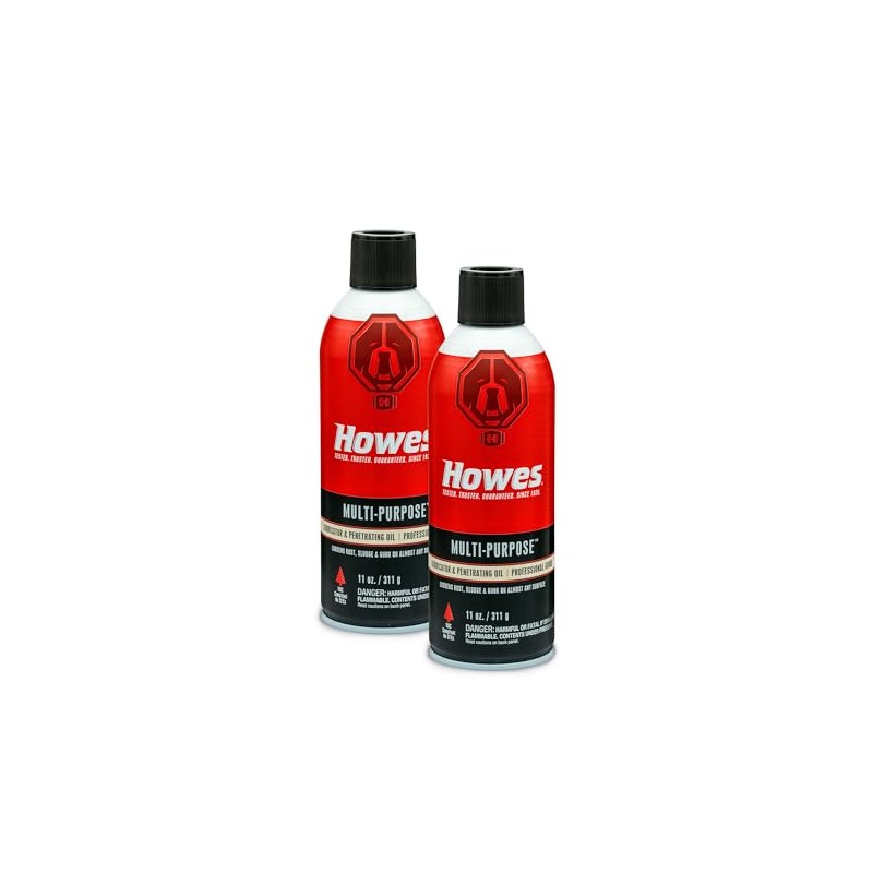 Howes Multi-Purpose Lubricator & Penetrating Oil, 11oz (Two 11-Ounce Aerosol