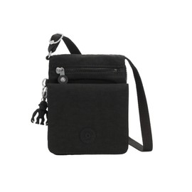 Kipling Women's New Eldorado Crossbody Bag, Black Tonal Ii, 6''L x 7.75''H x 0.75''D