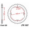 JT Piñones JTR1857.38 38T Piñón Trasero de Acero Natural, 38