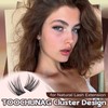 TOOCHUNAG Lash Clusters Natural Wispy Eyelash Clusters C Curly DIY