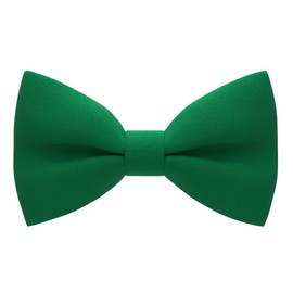 Bow Tie House Babies Classic Pre-Tied Bow Tie Formal Solid Tuxedo (Small, Green Grass)
