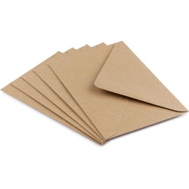 DJP C6 Kraft Fleck Envelopes Natural Brown 114mm x 162mm - Pack of 50