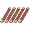 VOANZO 5PCS Furniture Door Handle First Layer Leather Hardware Door