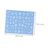 FOMIYES DIY Snowflake Nail Stickers 60 Sheets French Tip Press