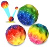 Willingood 3-St Astro Jump Ball, Multicoloured Space Moon Ball, Mini