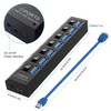 USB Hub 3.0, VIENON 7-Port USB Extender Splitter with Individual