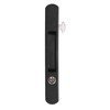 Sliding Door Lock Black Copper Zinc Alloy Lock Furniture Hardware