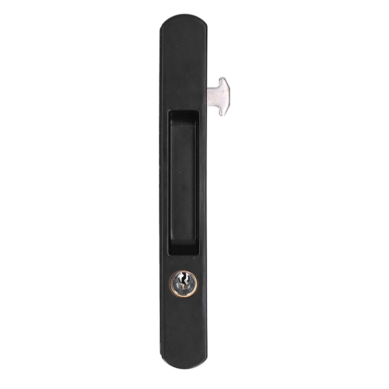 Sliding Door Lock Black Copper Zinc Alloy Lock Furniture Hardware