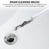 2 Pack Long Cleaning Brushes with 2 Piece Hooks, Drain