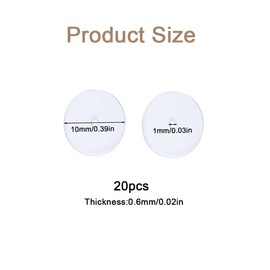 QEDBOJE 30 Pieces Piercing Disc, Keloid Disc, Clear Disc Pads, to Stabilise Earrings, Stopper Earlobe Support, Patches, for Piercing Bump, Anti Game Meat (10 mm)