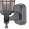 VAXCEL York Textured Pewter Motion Sensor Dusk to Dawn Traditional