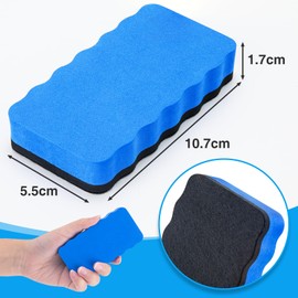 JEFURE Whiteboard Sponge 8 Pieces 4 Colours Whiteboard Sponge Magnetic Whiteboard Eraser for Dry Cleaning on Many Surfaces, Whiteboard Eraser for Whiteboards, Blackboards and Glass