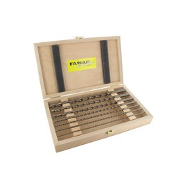Famag holzspiralb. Set, Hss-G Long 7 Pieces in Wooden Box GL 250 mm 159 950 700