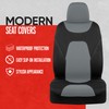 Motor Trend AquaShield Waterproof Front Seat Covers, Gray Seat Covers