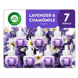 Air Wick Plug in Scented Oil Refill, 7 ct, Lavender & CHAMOMILE, Air Freshener, Essential Oils