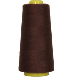Threadart Serger Thread - Polyester Sewing - 2750 Yard Cone 40/2 - Chocolate