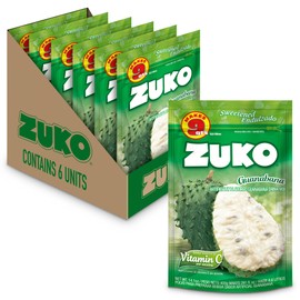 Zuko Guanabana Instant Powder Drink Family Pack, 14.1 oz, Pack of 6