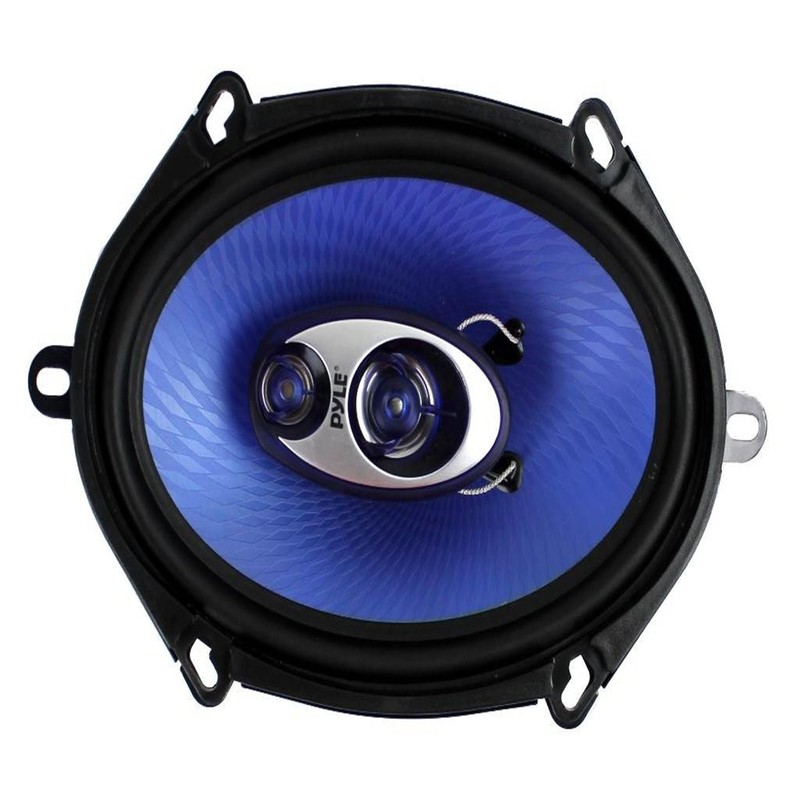 4) New Pyle PL573BL 5x7" 600 Watts 3-Way Car Coaxial