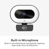 MEE audio CL8A 1080p HD Webcam with Ring Light, Microphone,