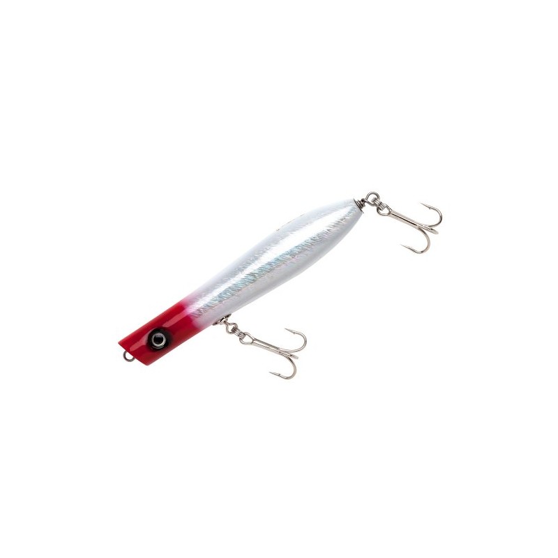 Creek Chub 6 Pin Popper Lures, Bunker, 16,5 cm, Red
