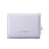 Sunwel Fashion Girls Small Wallet Cute Wallet with Pearl Chain Cash Credit Card Holder ID Window for Women (PURPLE)