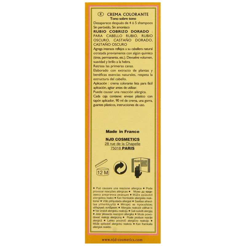 Henne Color Copper Gold Blonde Henna Hair Colouring Cream 90