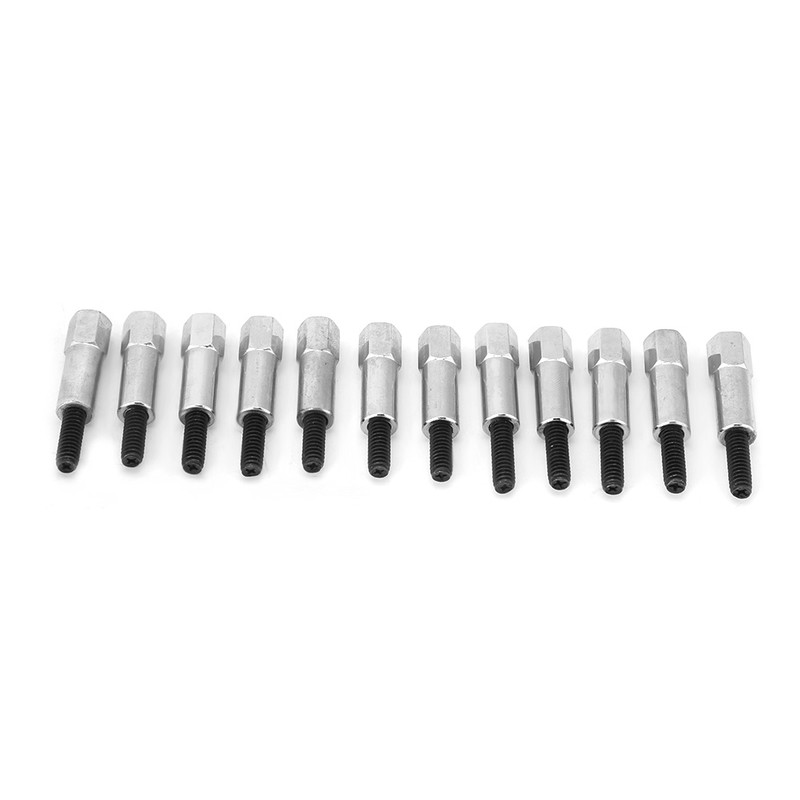 12 Pcs Chrome Valve Cover Bolt Set Fits for Ford