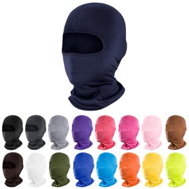 Pukavt - Paquete de 1 a 3 pasamontañas, máscara de esquí para hombres y mujeres, bufanda de protección UV a prueba de viento para motocicleta, snowboard y equitación, marino, 1-5
