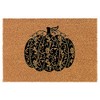 Welcome Doormat Coco Coir Door Mat Gift Swirly Pumpkin (30"