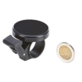 Prophete Bicycle Bell Black Matt Flat Modern Bicycle Bell Made of Steel