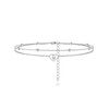 Silvora 925 Sterling Silver Anklets for Women Heart Anklet with