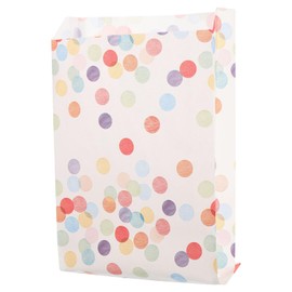 uxcell 100pcs Paper Sandwich Bags, 1.2x5.1x7.5 Inches Paper Lunch Sack Bags Kraft Paper Bags for Snacks, Bakery, Crafts, Multicolor Spot