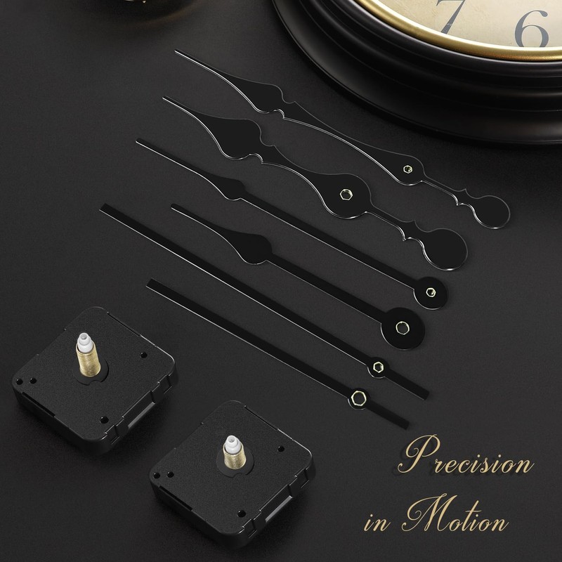 2 Pieces 12888 Clock Movement for Wall Clock Mechanism Replacement,