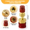 R1234YF Adapter, R1234YF to R134A Conversion Quick Coupler, Red and
