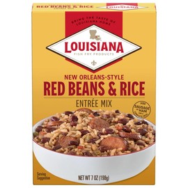 Louisiana Fish Fry Products Red Beans & Rice Mix, 7 Oz, Pack of 12