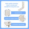 WellMade 1-1/2 " Stainless Steel L Brackets - 40 Pack